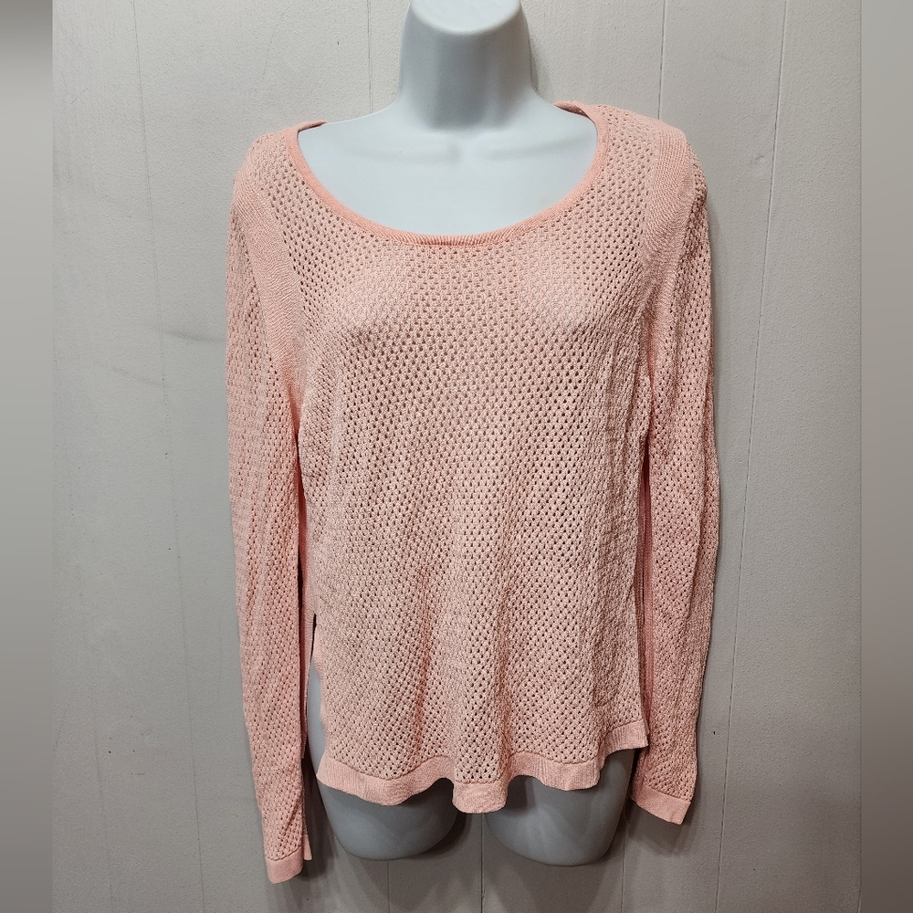 Conrad‎ C Collection Sweater Medium Pink Knit Lightweight Casual C309